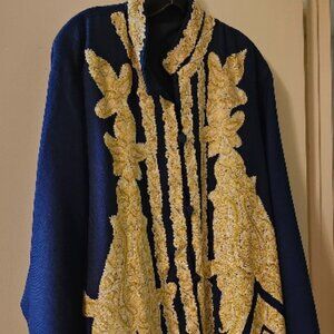 Custom handmade embroidered Jacket